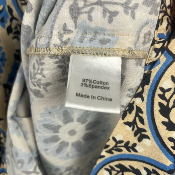 Tuckernuck Golden Medallion Crawford Dress blue and khaki size Small - Image 6