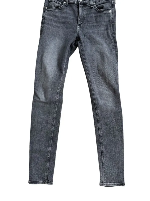 RAG & BONE Black Gray Skinny Jeans Size 26 - Image 7