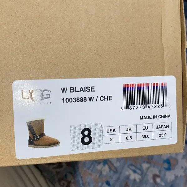 Women’s UGG Blaise Chesnut Sheepskin Boots - Image 5