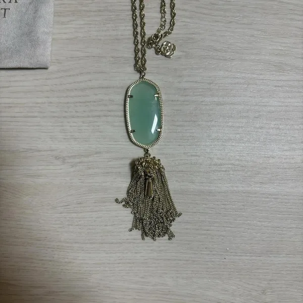 Women’s Kendra Scott Boho Necklace Blue And Gold Vibe Festival Necklace - Image 2