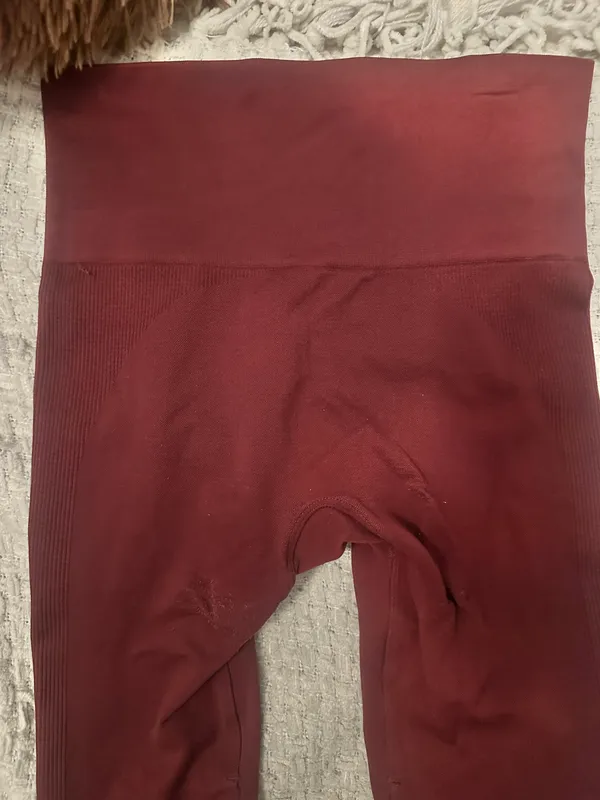 Set Active brick red high waisted leggings - Image 3