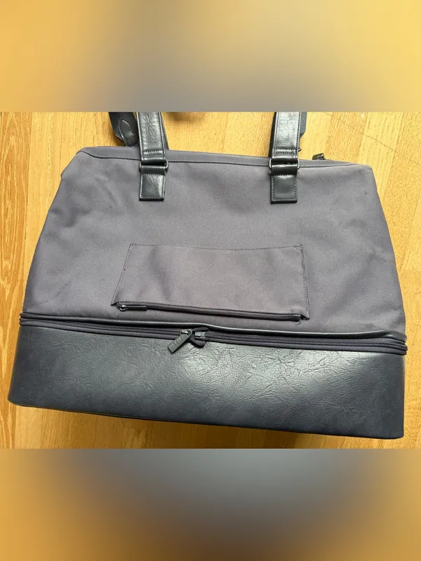 BEIS Gray and Black Laptop Weekender Bag - Image 3