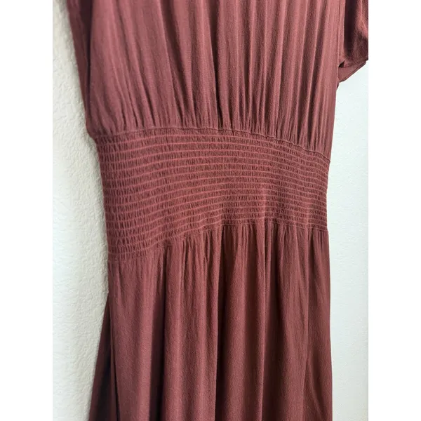 Aritzia Wilfred Maxime Dress Color Brown Size Medium - Image 5