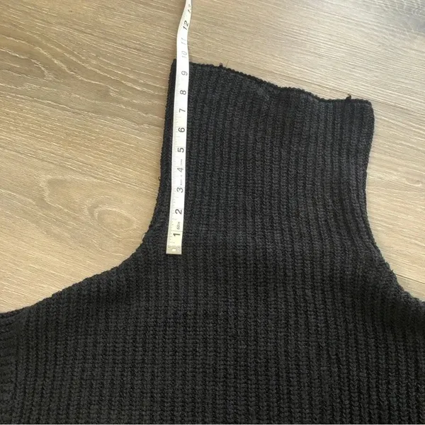 For The Republic Black Chunky Knit Turtleneck Long Sleeve Sweater Womens Size S - Image 8
