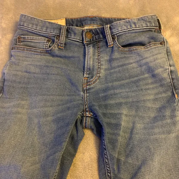 Hollister California Size 28 X 30 Skinny Denim Blue Jeans Stretch EUC - Image 6
