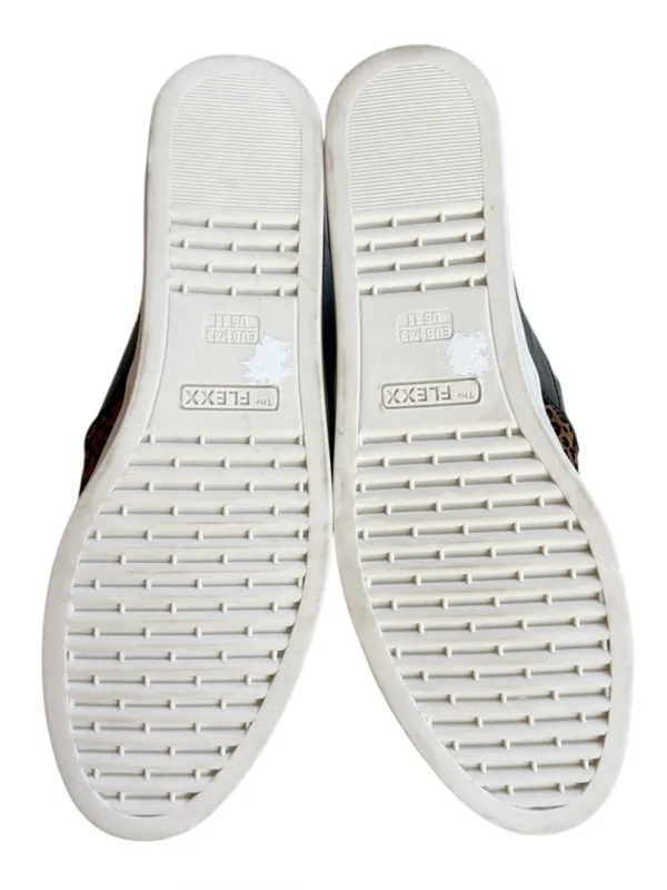EUC THE FLEXX Leather Sneak Name slip-On Sneaker Flats Animal Print Size 11 - Image 7