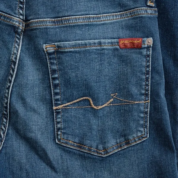 7 For All Mankind - Alexa Crop Straight Leg‎ Jeans - Image 4