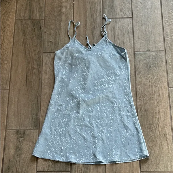 Stylish Blue Sleeveless Dress - Image 6