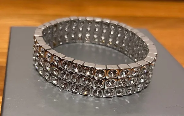 Swarovski Touchstone Crystal By Tribeca Stretch Bracelet - Image 5