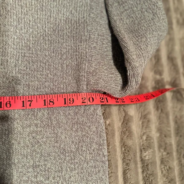 Flax Womens Gray Marled Cotton Knit Crewneck‎ Sweater Size S/M Relaxed Fit - Image 7