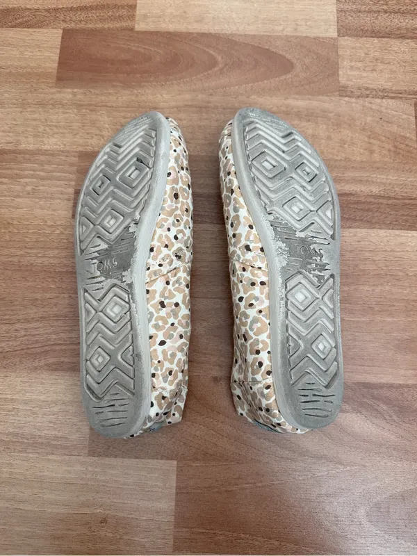 Toms Alpargata Classic Slip-On Espadrille Flat Sunbleached Cheetah Floral Sz 8 - Image 2