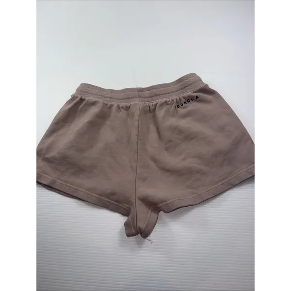 YoungLA Women's Draw String Sweat Shorts Light Pink XL 1.5" Inseam Flawed - Image 6