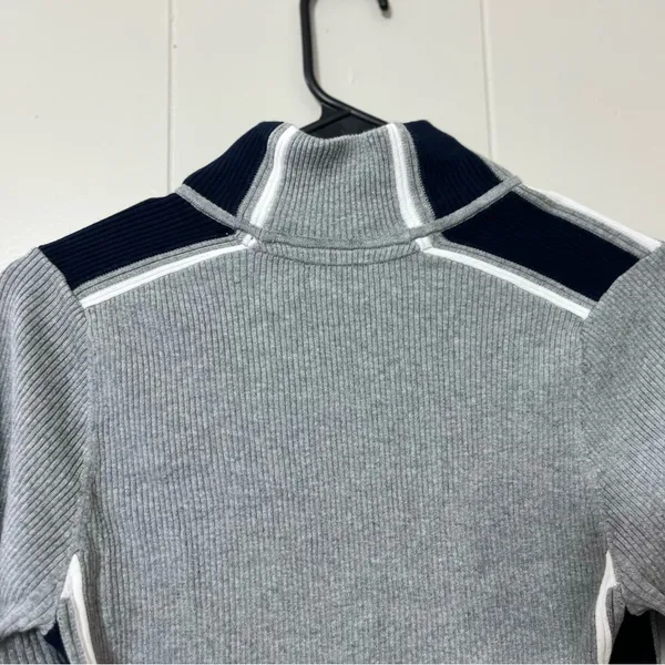 Tommy Hilfiger Gray Full Zip Womens Sweater Size S - Image 8