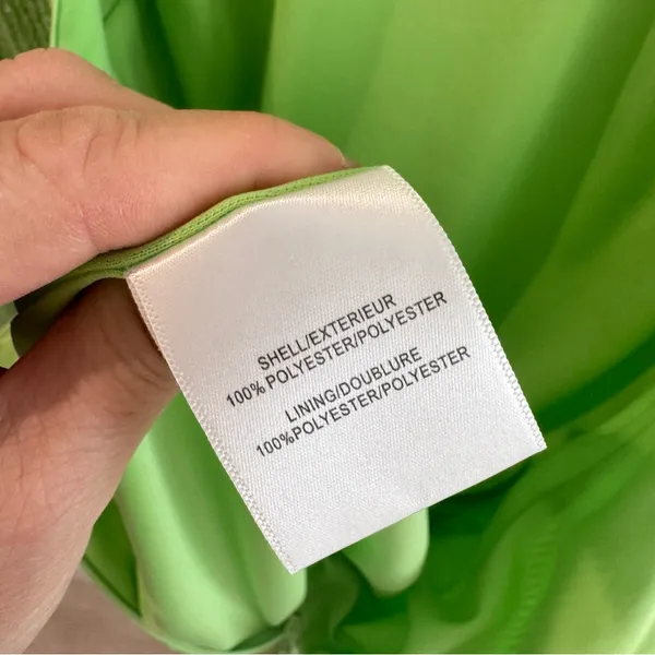 One33 Social Lime‎ Green Sequin Mini Dress Size 2 - Image 6