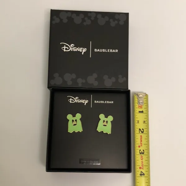 Disney nwt Halloween ghost BaubleBar Glow-in-the-Dark Earrings - Image 2