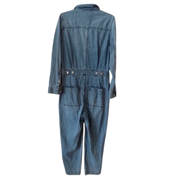 Madewell Light Blue Denim Relaxed Utility Coverall Jumpsuit in Glenroy Wash - Image 4
