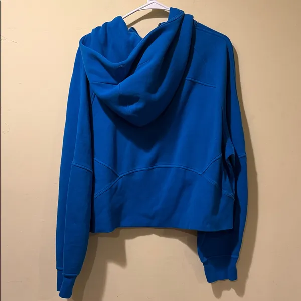 Women’s Lululemon Scuba Oversized Half Zip Hoodie Poolside Blue - Image 8