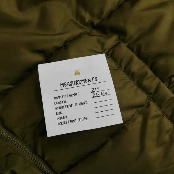 NWT!! WEWOREWHAT Zip Off Sleeve Nylon Puffer Jacket Military Olive Medium - Image 15