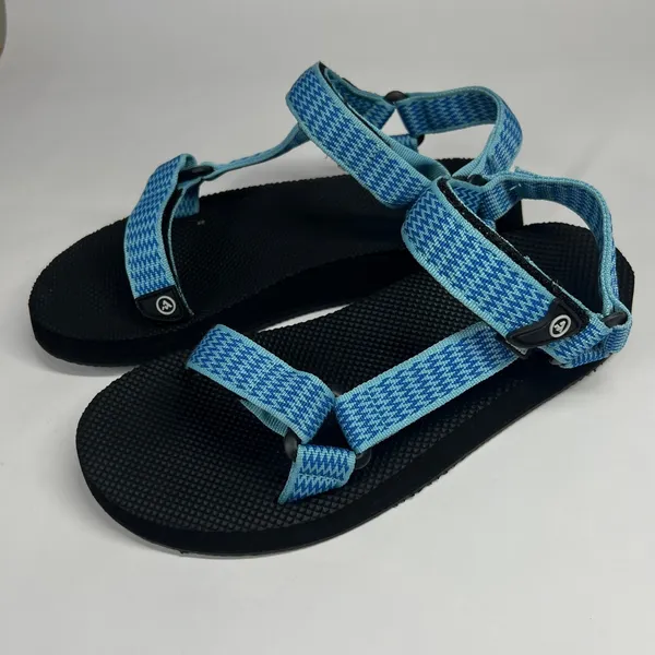 Atika Outdoor Sandals Water Friendly Strappy Blue Woven Size US‎ 8 - Image 2