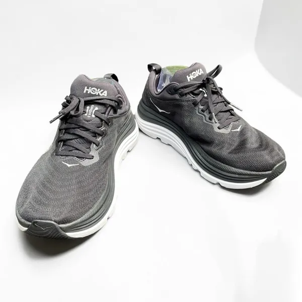 Hoka Gaviota 5 Wide Womens 11D Black White Stability Running Shoes 1134270 BWHT - Image 6