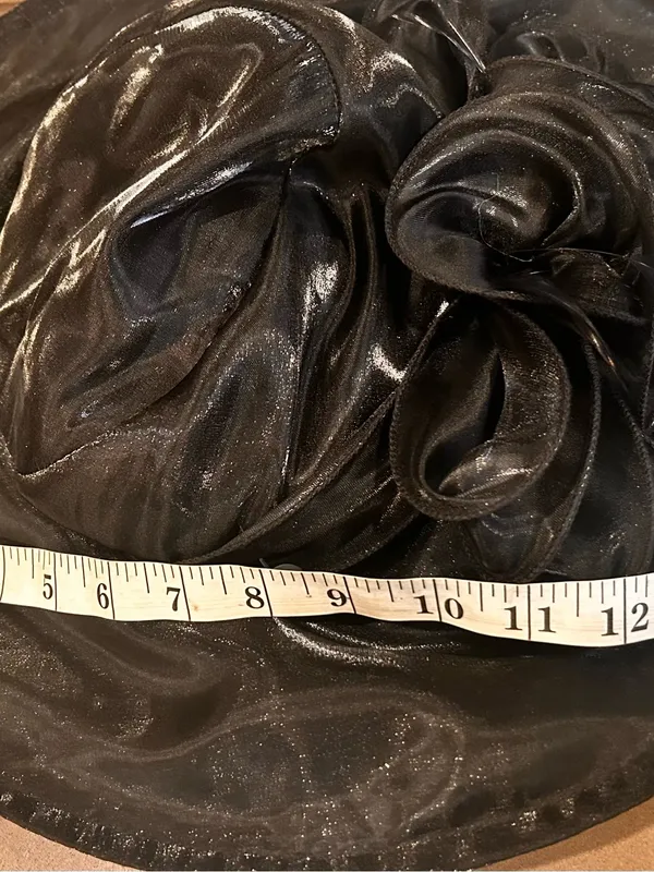 Vintage Classic Black Women's Dress Hat with Decorative Bow Accent GIOVANNIO - Image 9