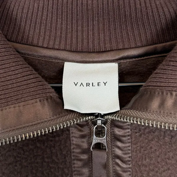 Varley Roselle Half Zip Fleece Pullover Sweater Dark Truffle Size Small - Image 5