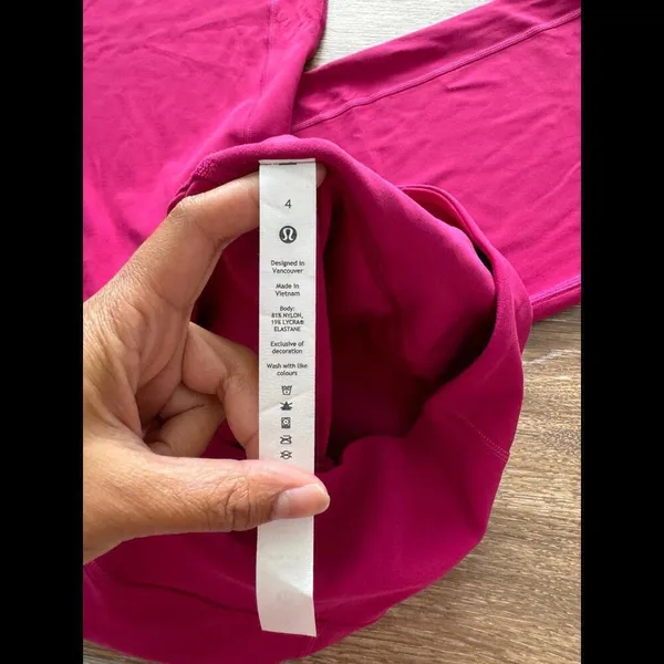 Lululemon Align Wide-Leg High Rise 31” Wild Berry Size 4 NWT - Image 3