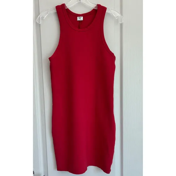 Sunday‎ Best Aritzia Red Ribbed Racerback Bodycon Mini Dress M - Image 11