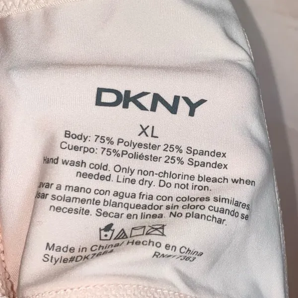 DKNY Nude T-Shirt Bra XL Beige‎ Smooth Full Coverage Bra - Image 3