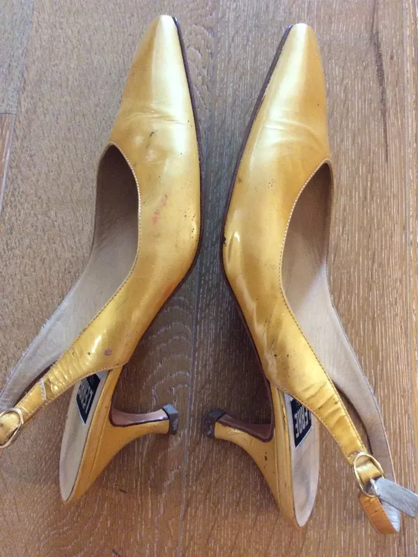 kitten heel slight sheer Lerre Made in Italy slingback size 39 Euro - Image 11