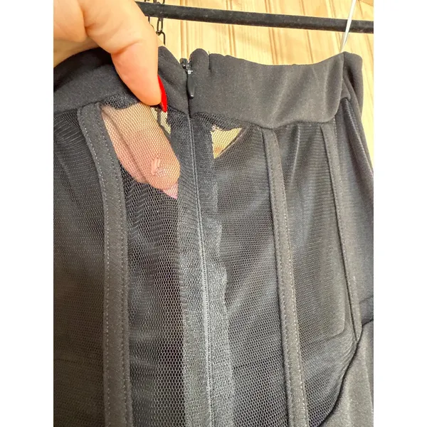 NWOT Lulus Iconic Arrival Black Strapless Bustier Mermaid Maxi Dress Party Sz S - Image 8