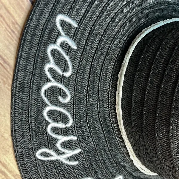 Vacay all day hat! Black. one size. - Image 5