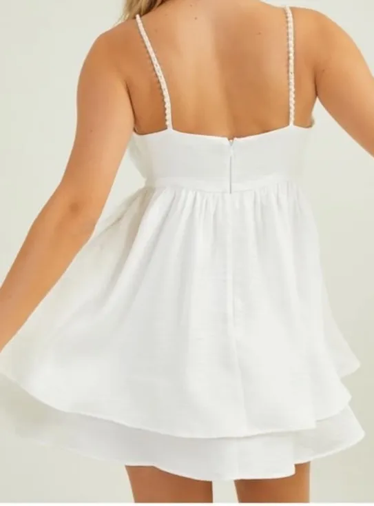 Altar’d State Stassie Bow Mini Dress. Size XL - Image 4