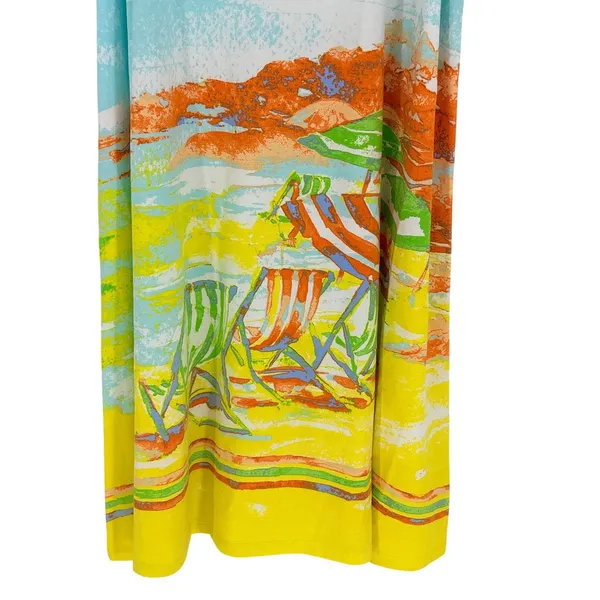 Crown & Ivy Beach On Island‎ Time Graphic Tank Dress Coverup Size Medium New - Image 11