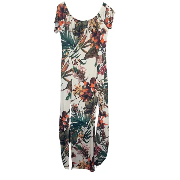 Lascana for Venus Women's Tropical Floral Maxi Boho Vacation Cruise Beach Dress - Image 2