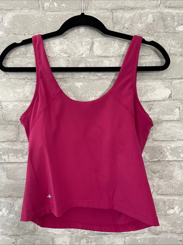 HALARA Hot Pink SoftlyZero™ Plush Padded V Neck Running Tank - Image 3