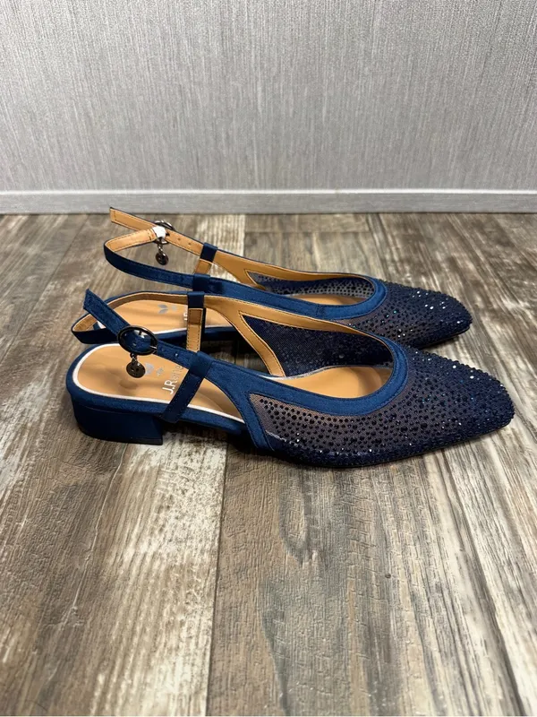 NWOB J. Renee Women’s Navy Slingback Low Heel Pumps Size 8.5 - Image 15