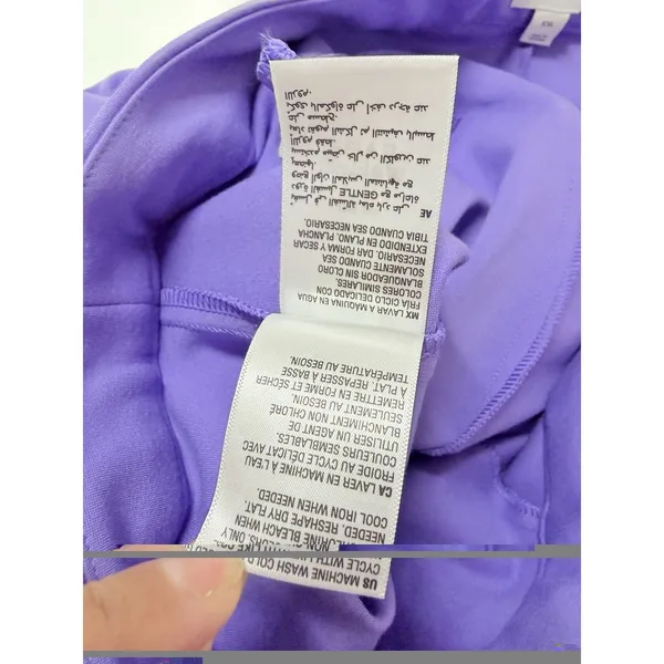 On 34th‎ Purple Wide Leg Trouser Pant Center Seam XXL Quiet luxury Minimalist - Image 5