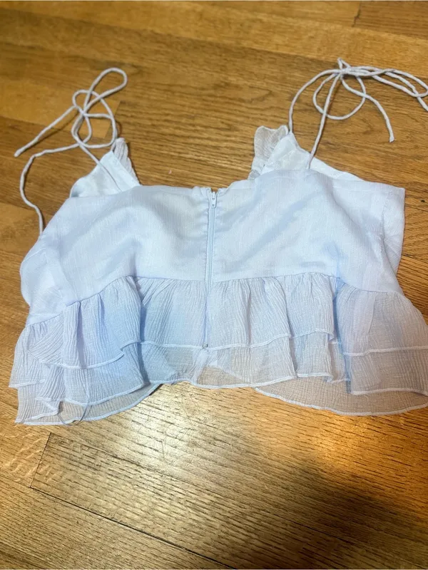 Windsor NWT Periwinkle Blue Cropped Flowy Tank Top - Image 7