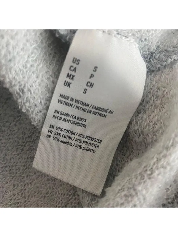 American Eagle Squad Gray Lightweight Cropped Sweatshirt Small S - Image 5