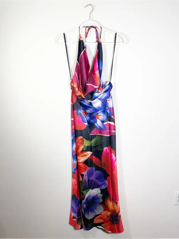 Runaway NWT Posey Maxi Dress Maeve Print Bold Multi Floral Medium - Image 5