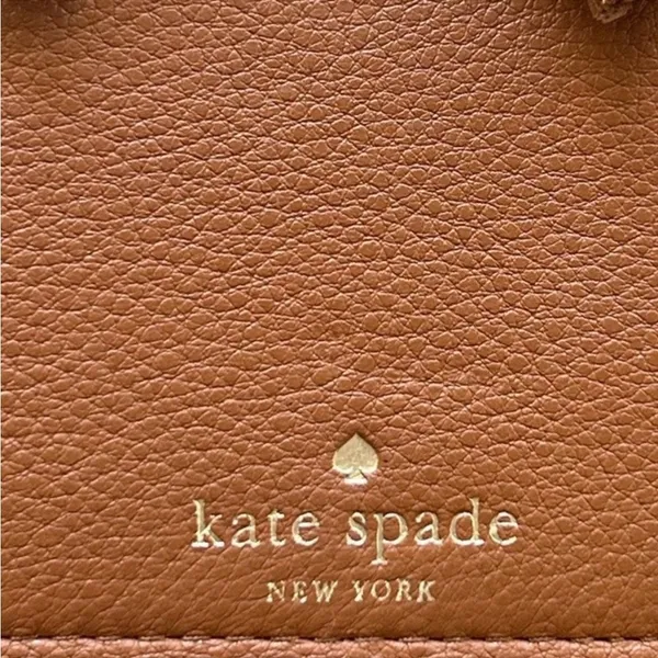 kate spade Hayes Gingerbread Leather Wristlet - Image 4