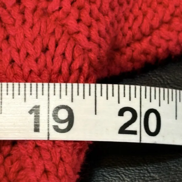 Chaps Red Cowl Neck Cable Knit Sweater Size M - Image 8