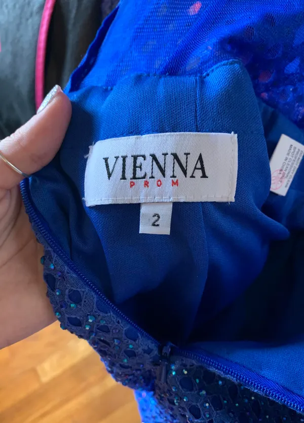 Vienna Prom Blue Homecoming Dress - Image 6