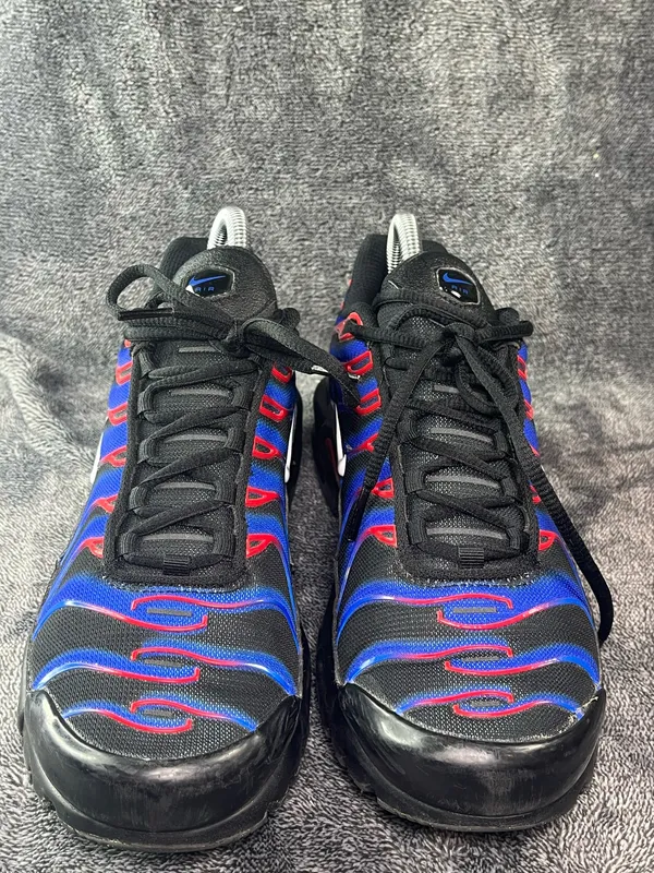 Nike Air Max Plus TN 'Spider-Man' - Men's Size 8 (Black/Hyper Royal/Red) - Image 2