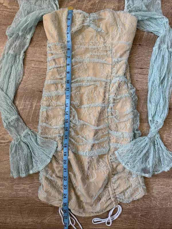 MICHAEL COSTELLO x REVOLVE Isadora Mini Dress in Baby Blue Size XS - Image 4