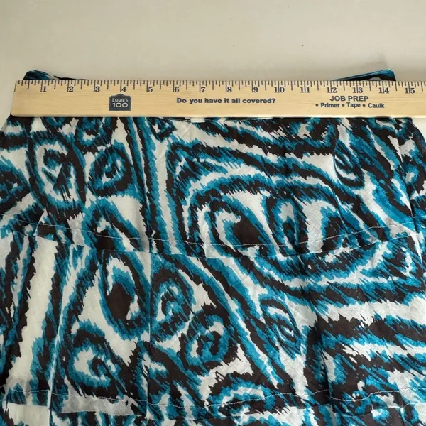 Studio West Womens Teal Brown Romantic Tiered Cotton Midi Skirt Size‎ M Boho - Image 5