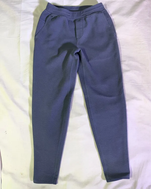 RARE Lululemon Men’s Textured Spacer Classic Tapered Pants Steel Grey XS/S - Image 3