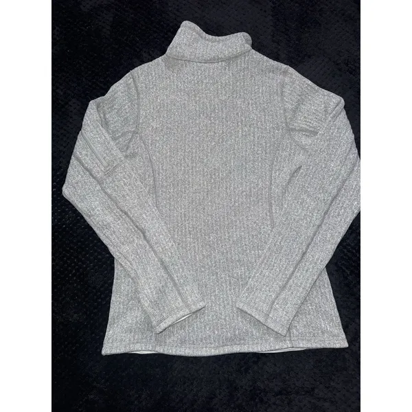 Patagonia Women's Light Gray Cable Jacket Full Zip Size Medium - Image 4