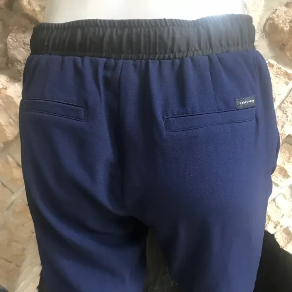 Sanctuary Blue Black Pull On Polyester Trouser Pants Women’s Size Small - Image 3